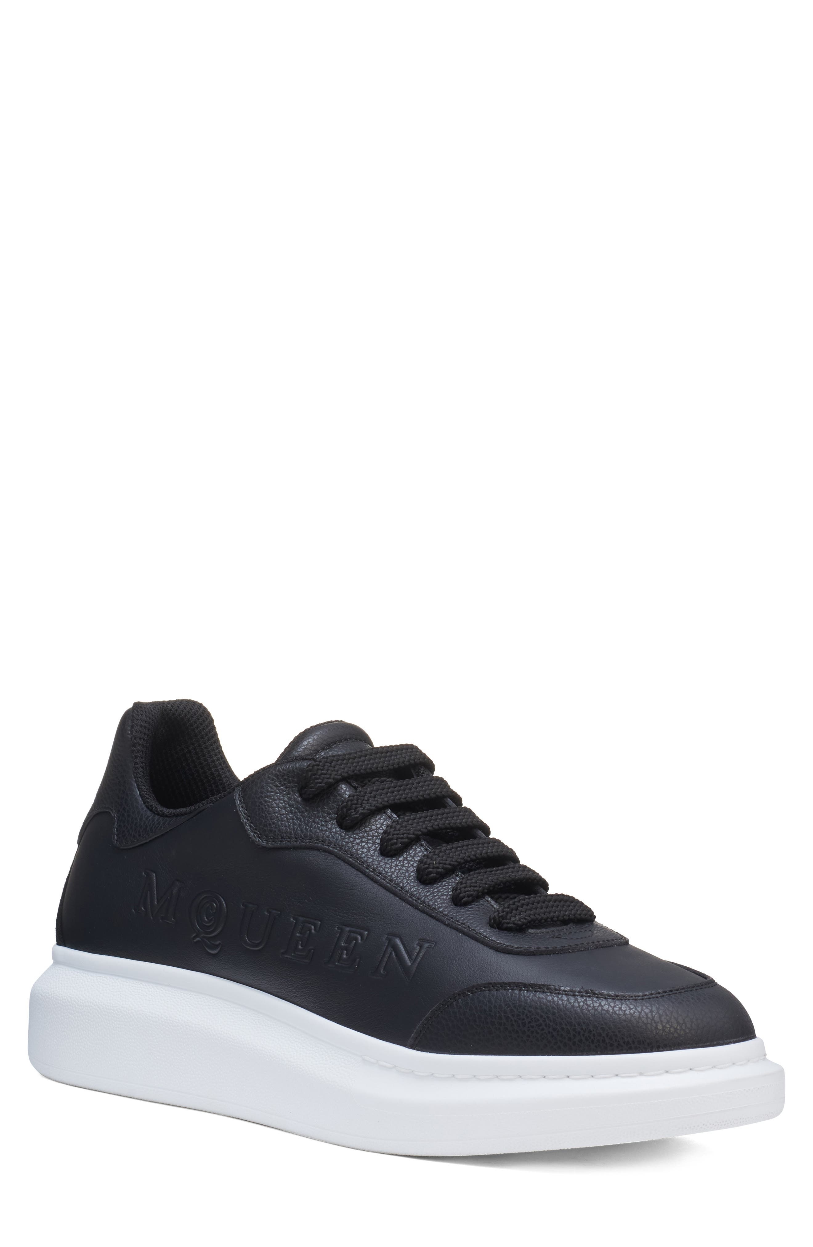 McQueen Oversize Sneaker in Black/Black/Black at Nordstrom - 1