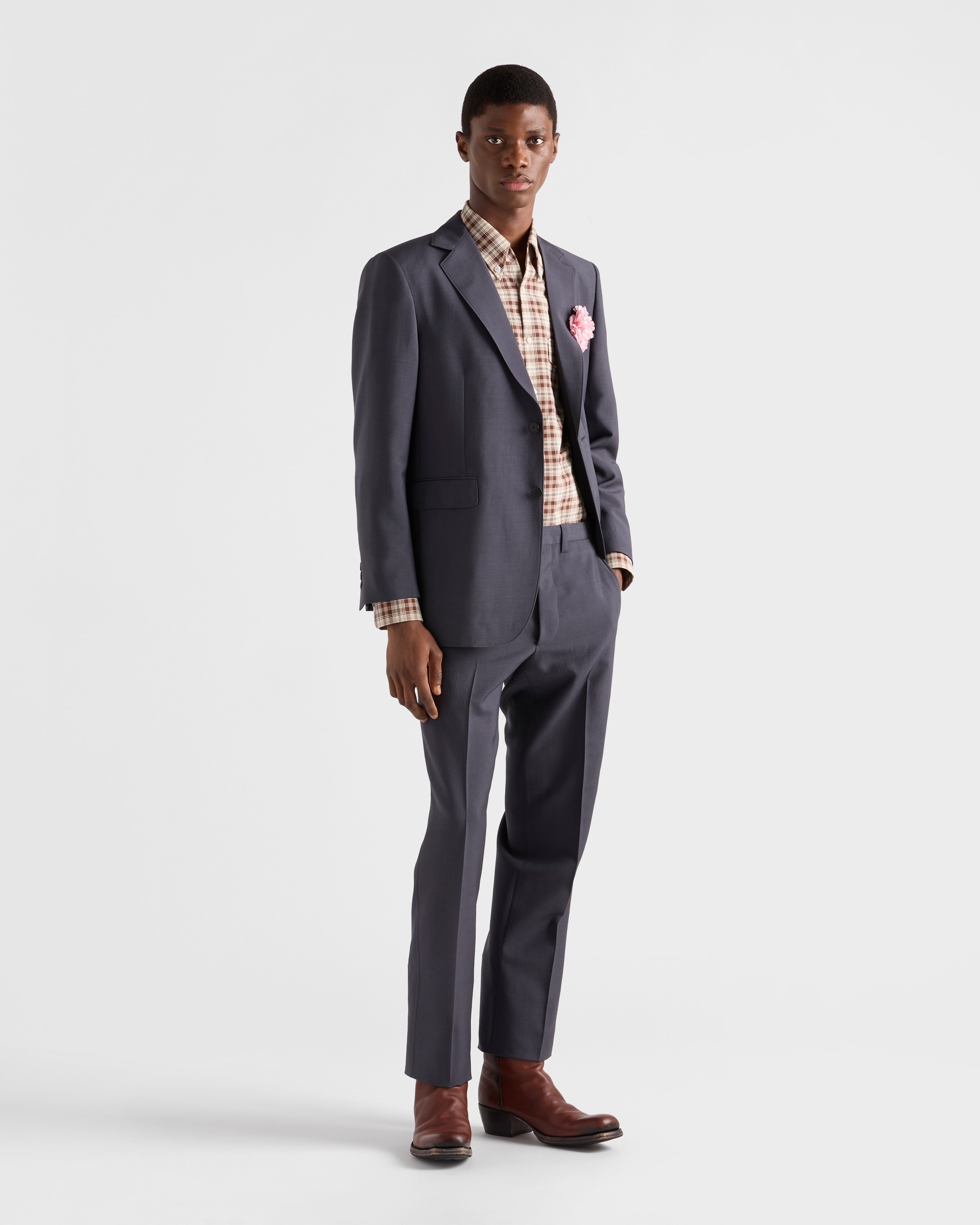 Checked cotton button-down shirt - 2