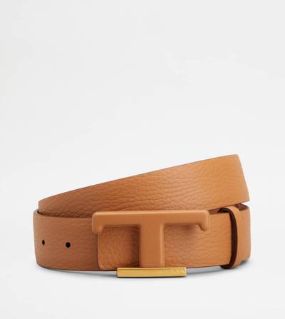 Tod's REVERSIBLE BELT IN LEATHER - BROWN outlook