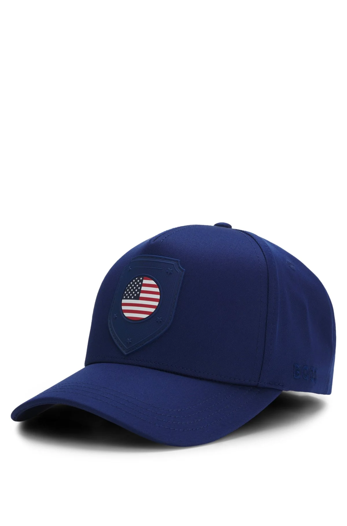 LOGO CAP IN LUSTROUS TWILL WITH COUNTRY-FLAG BADGE - 1