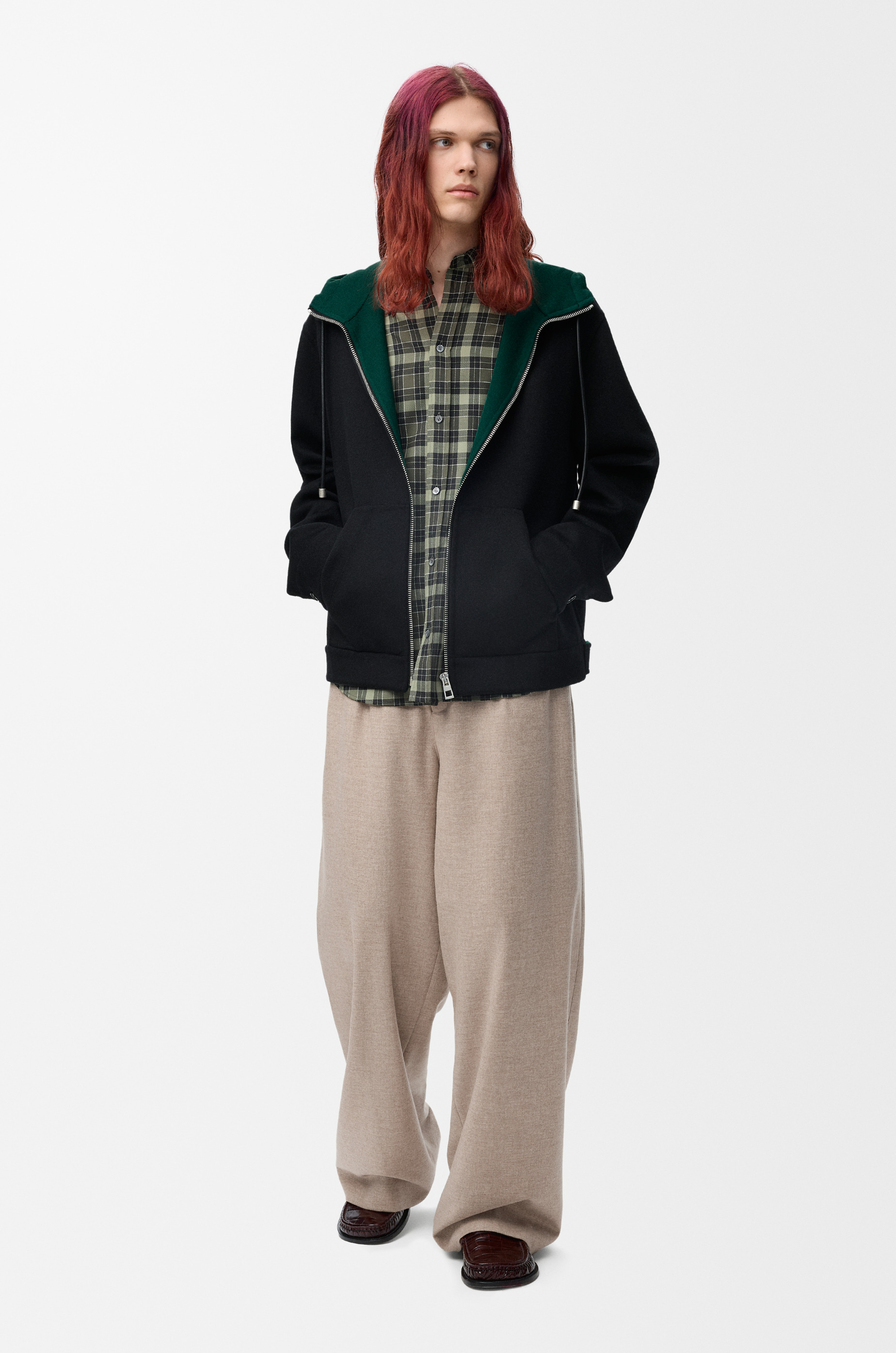 Drawstring trousers in wool and cashmere - 2