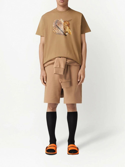 Burberry deer print short-sleeve T-shirt outlook