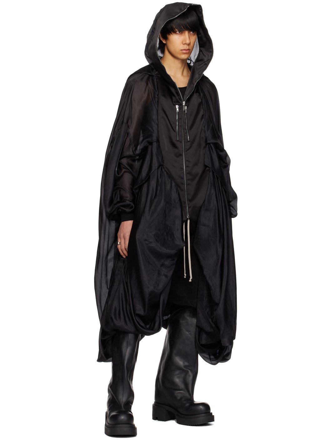 Black Bubble Coat - 4