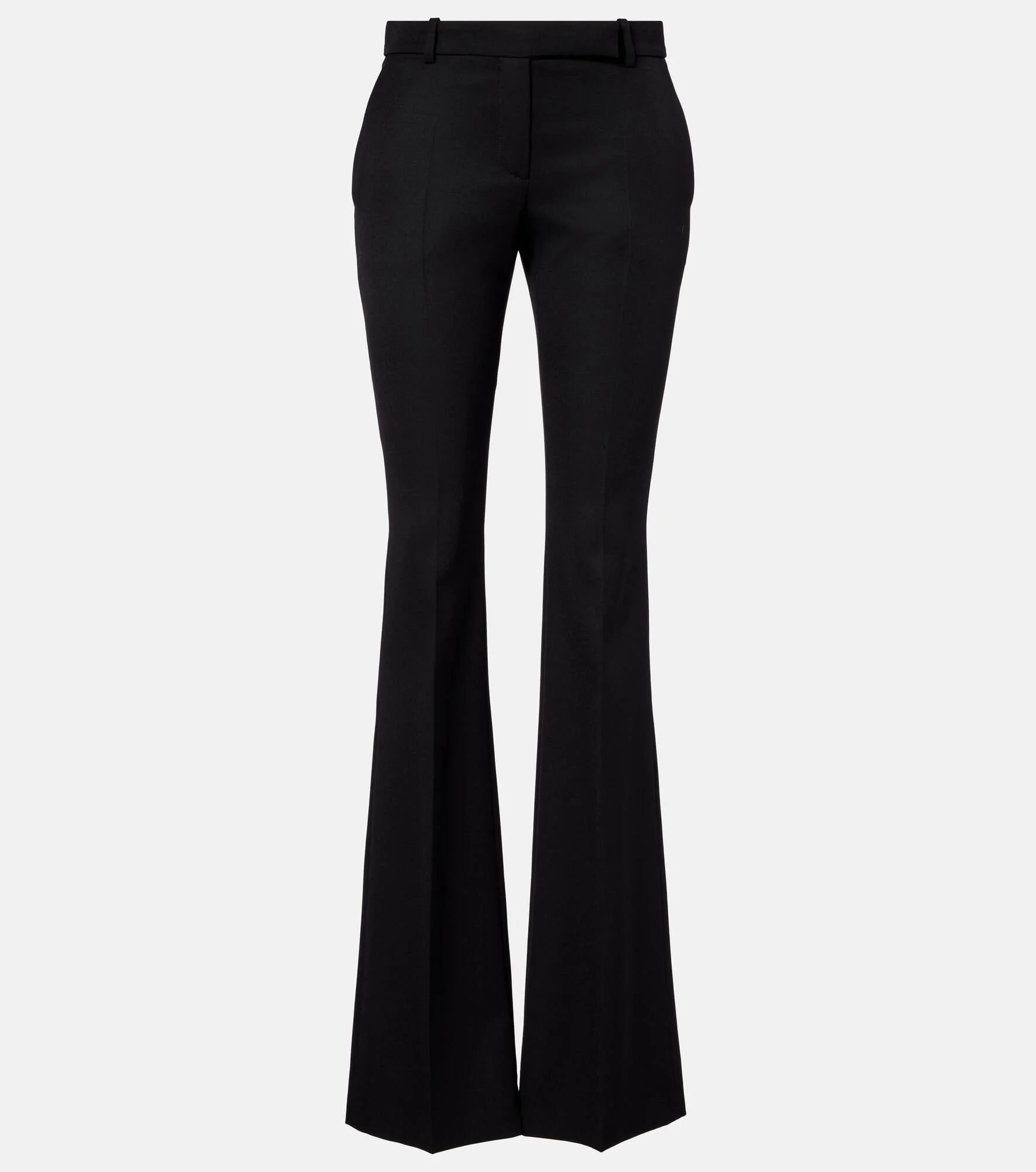 Low-rise wool flared pants - 1