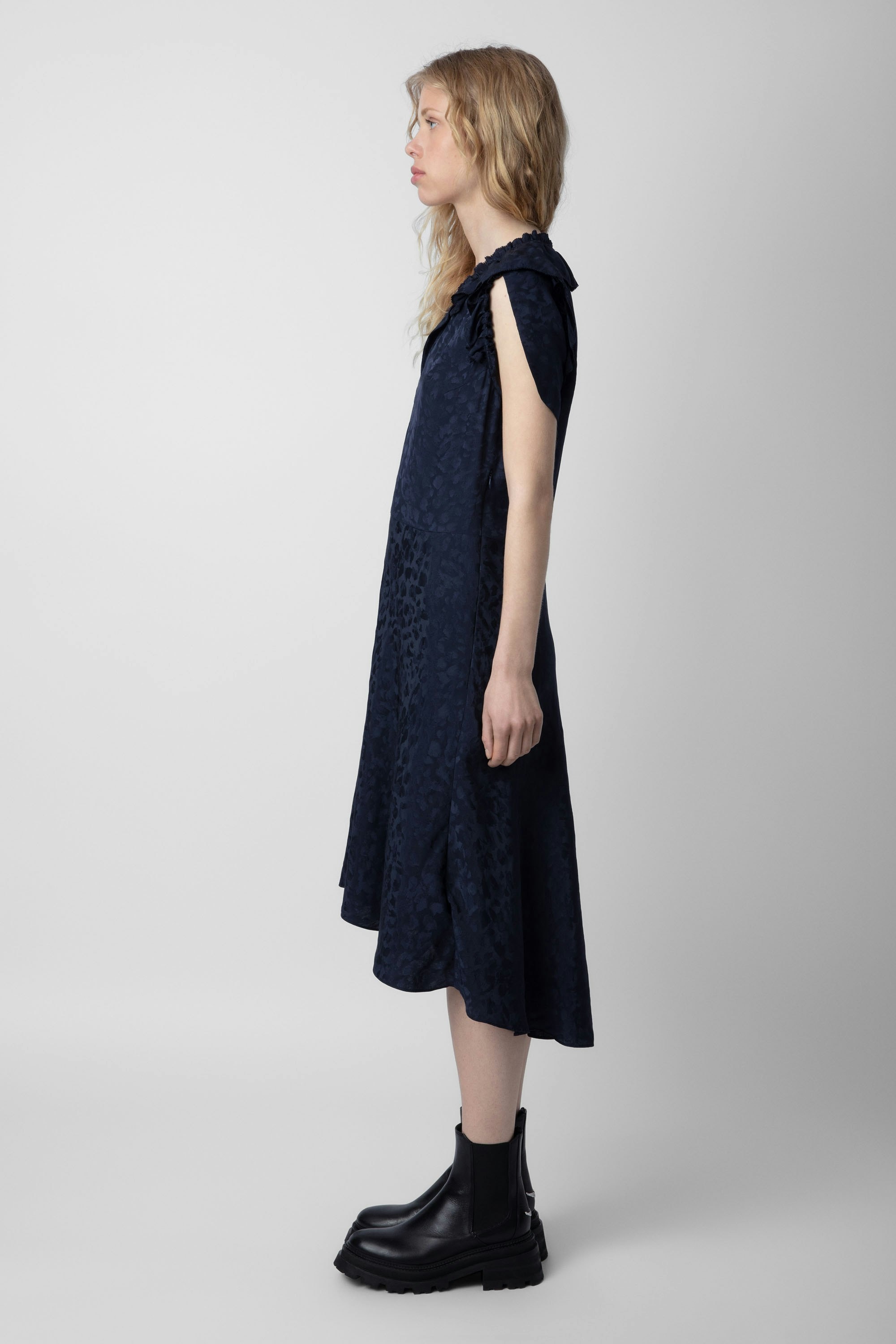 Roberty Jacquard Leopard Dress - 4