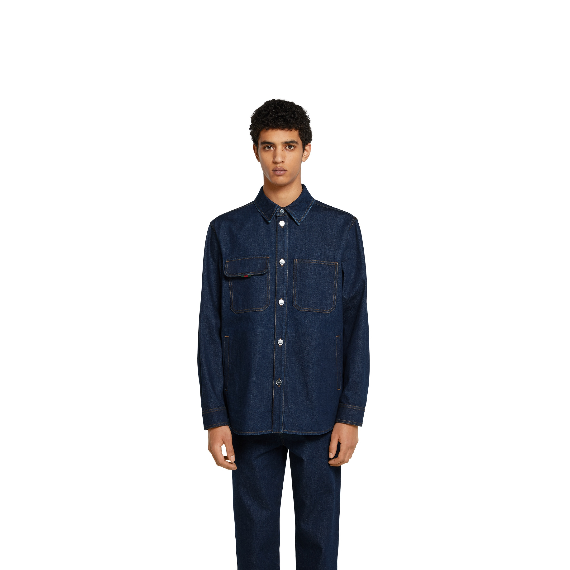 Relaxed fit denim shirt - 3