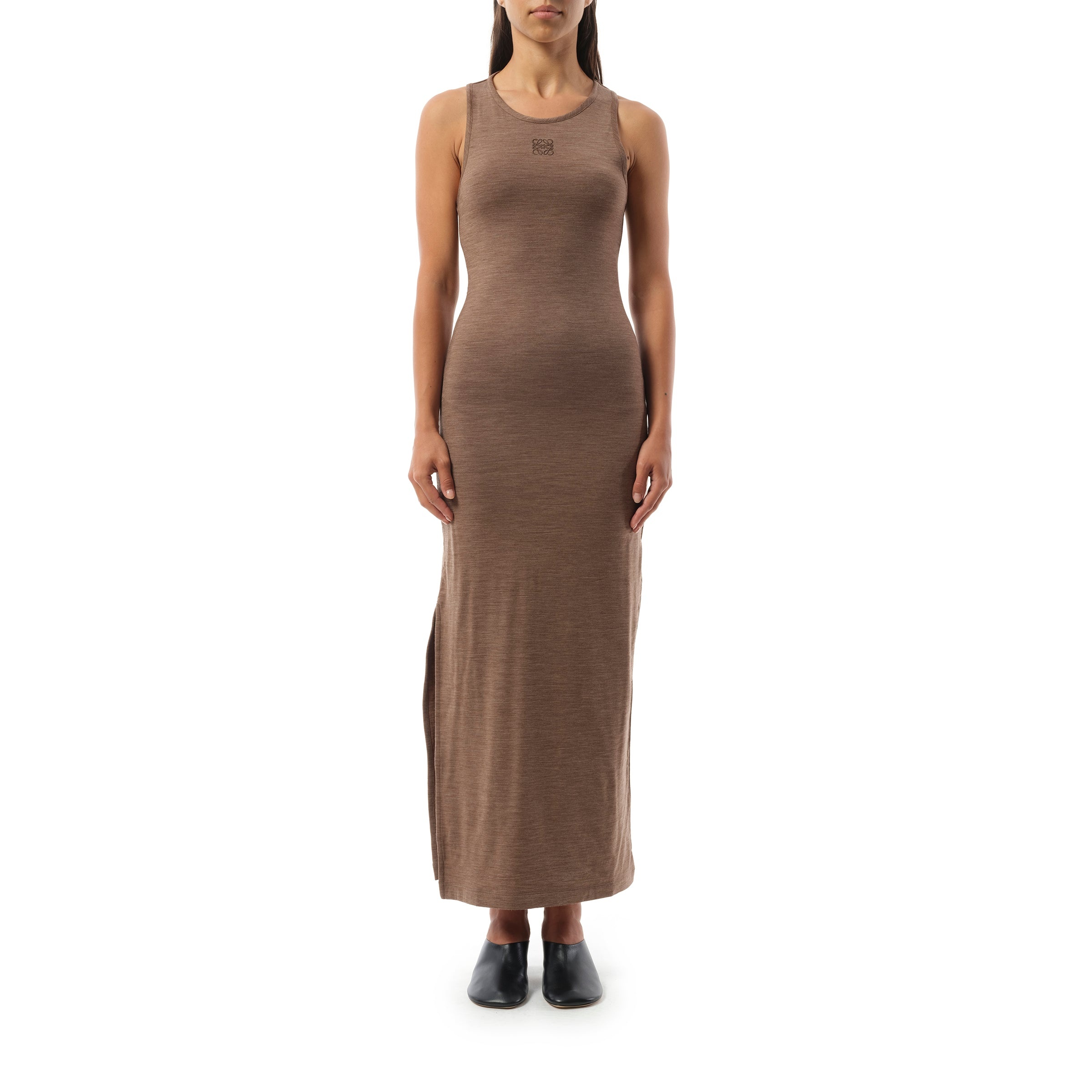 Anagram Tank Dress AF in Chocolate Brown - 1
