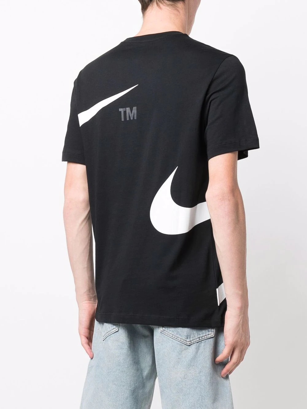 Swoosh-print short-sleeved T-shirt - 4