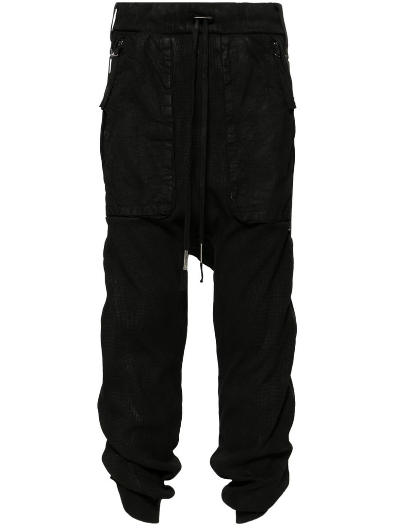 mid-rise cropped track trousers 1