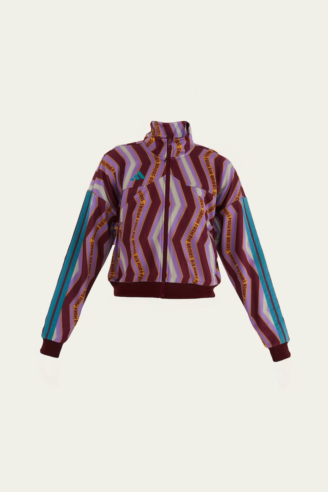 Zig Zag Stripes Lilac Adidas Tiro Jacket - 5