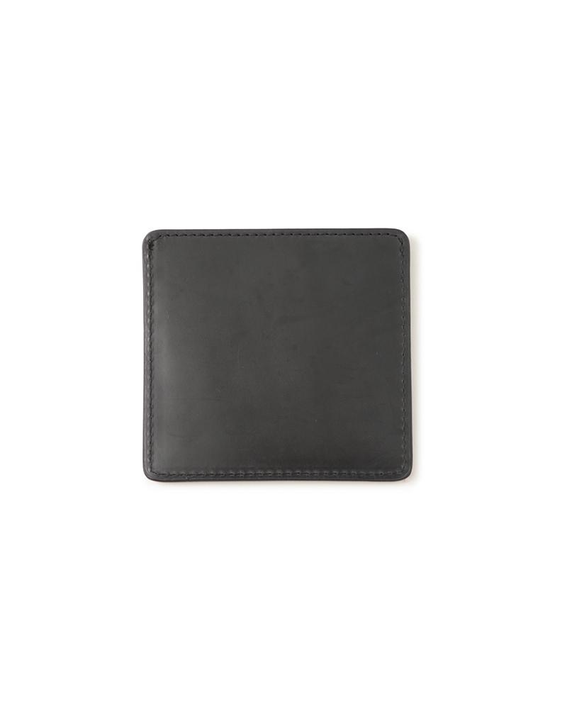 LEATHER CARD CASE (CORDOVAN) BLACK - 2