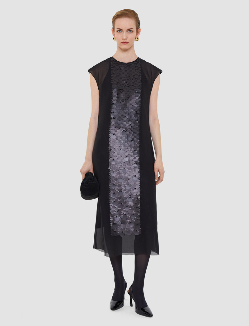 JOSEPH Boulle Two-Piece Chiffon Sequin Dress outlook