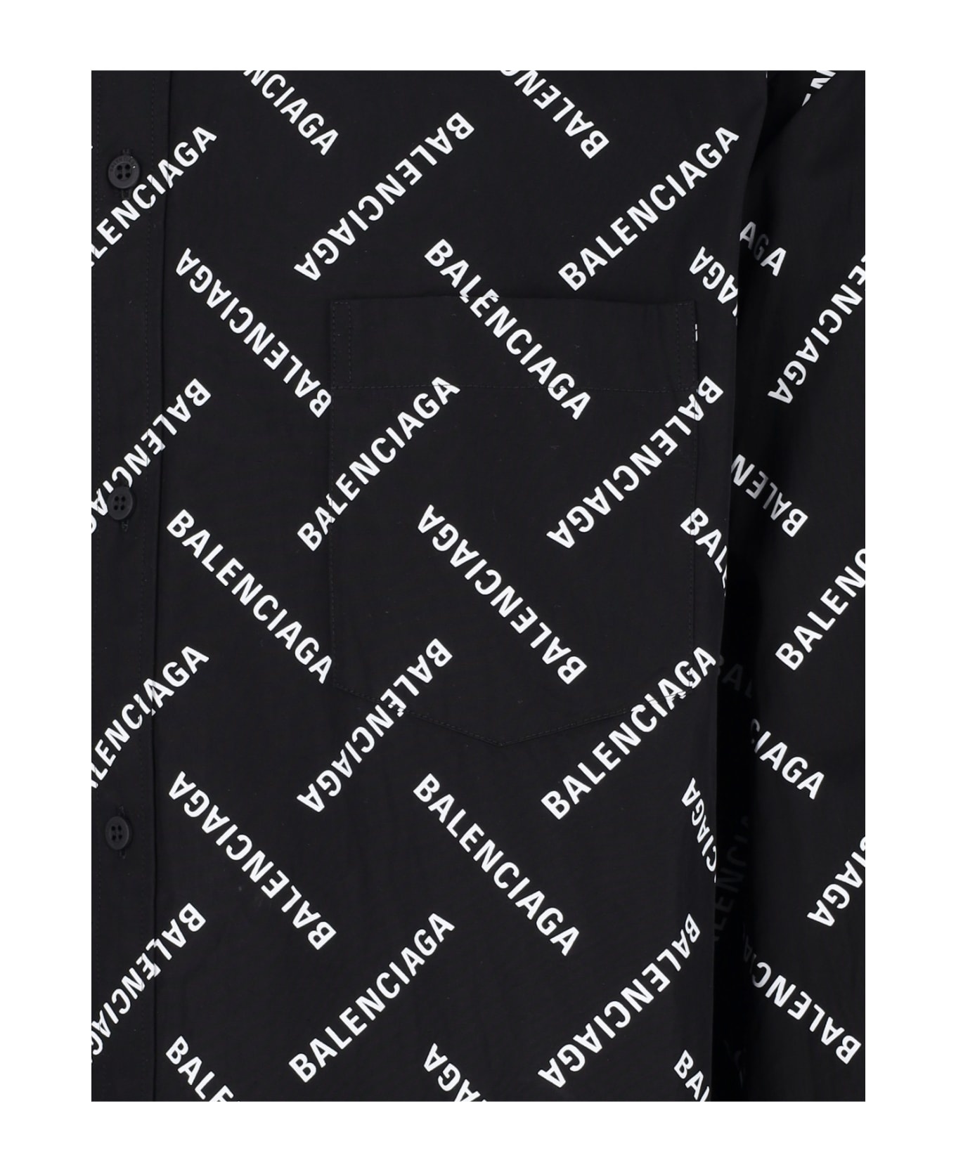 Allover Logo Printed Long-sleeved Shirt - 3