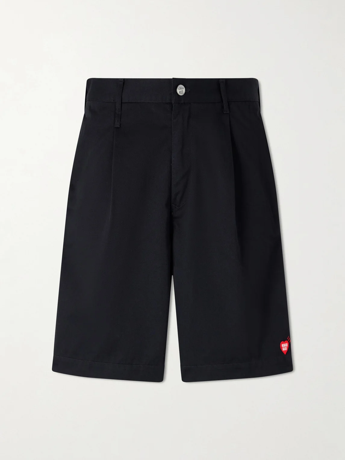 Skater Straight-Leg Logo-Detailed Pleated Twill Shorts - 1