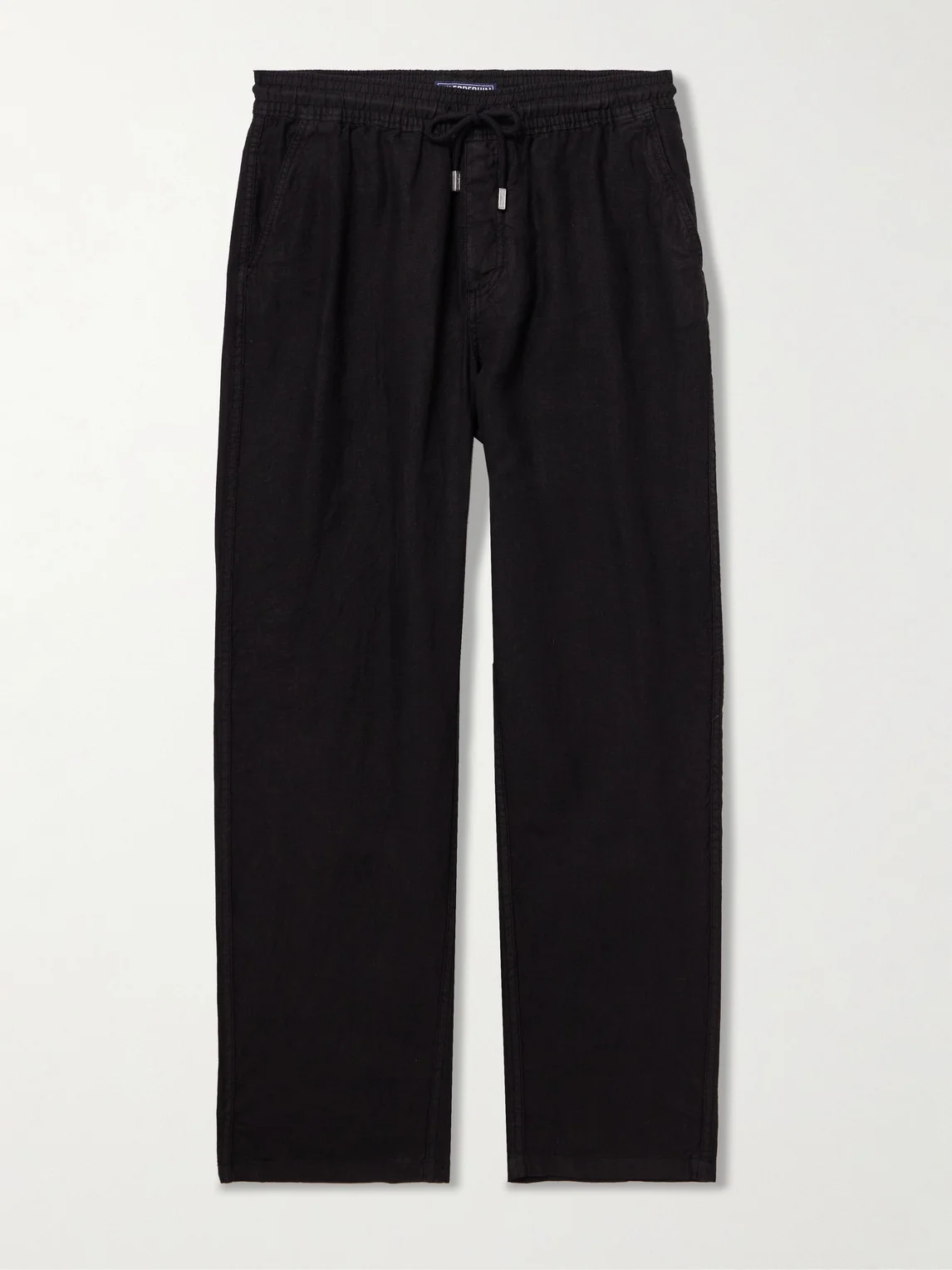 Pacha Straight-Leg Linen Drawstring Trousers - 1