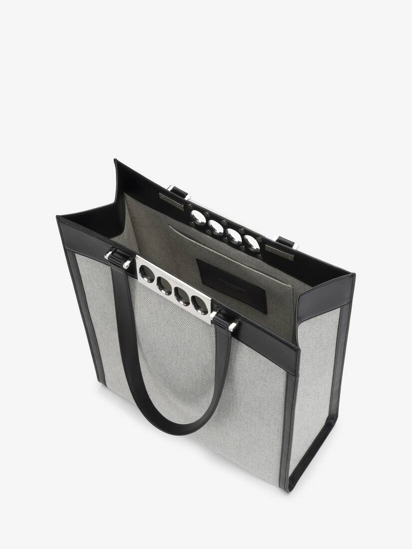 Men's The Grip Tote Bag in White/black - 4