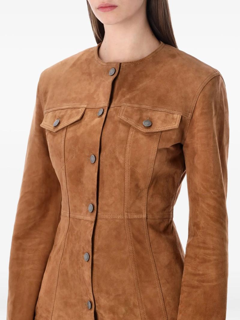 HAIKURE Haikure Buttoned Suede Jacket outlook