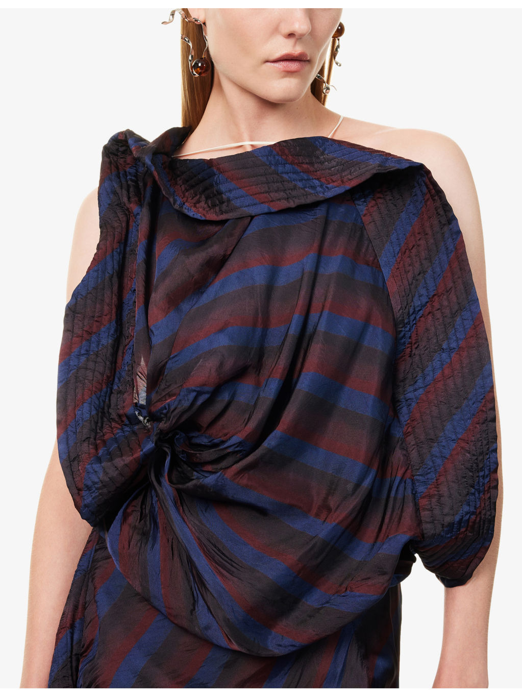 Dolla Asymmetric Woven Midi Dress - 5