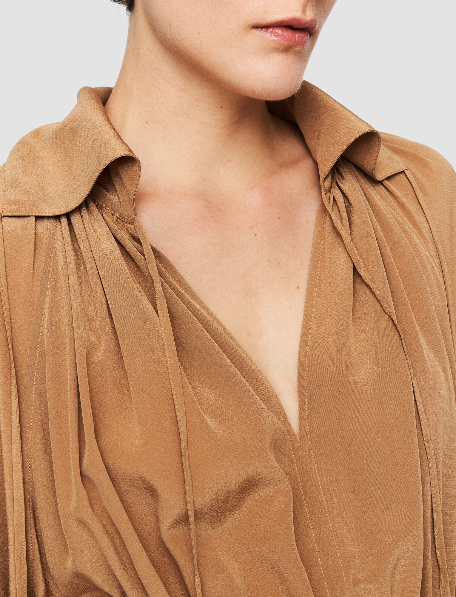 Silk Crepe de Soie Dryden Dress - 4