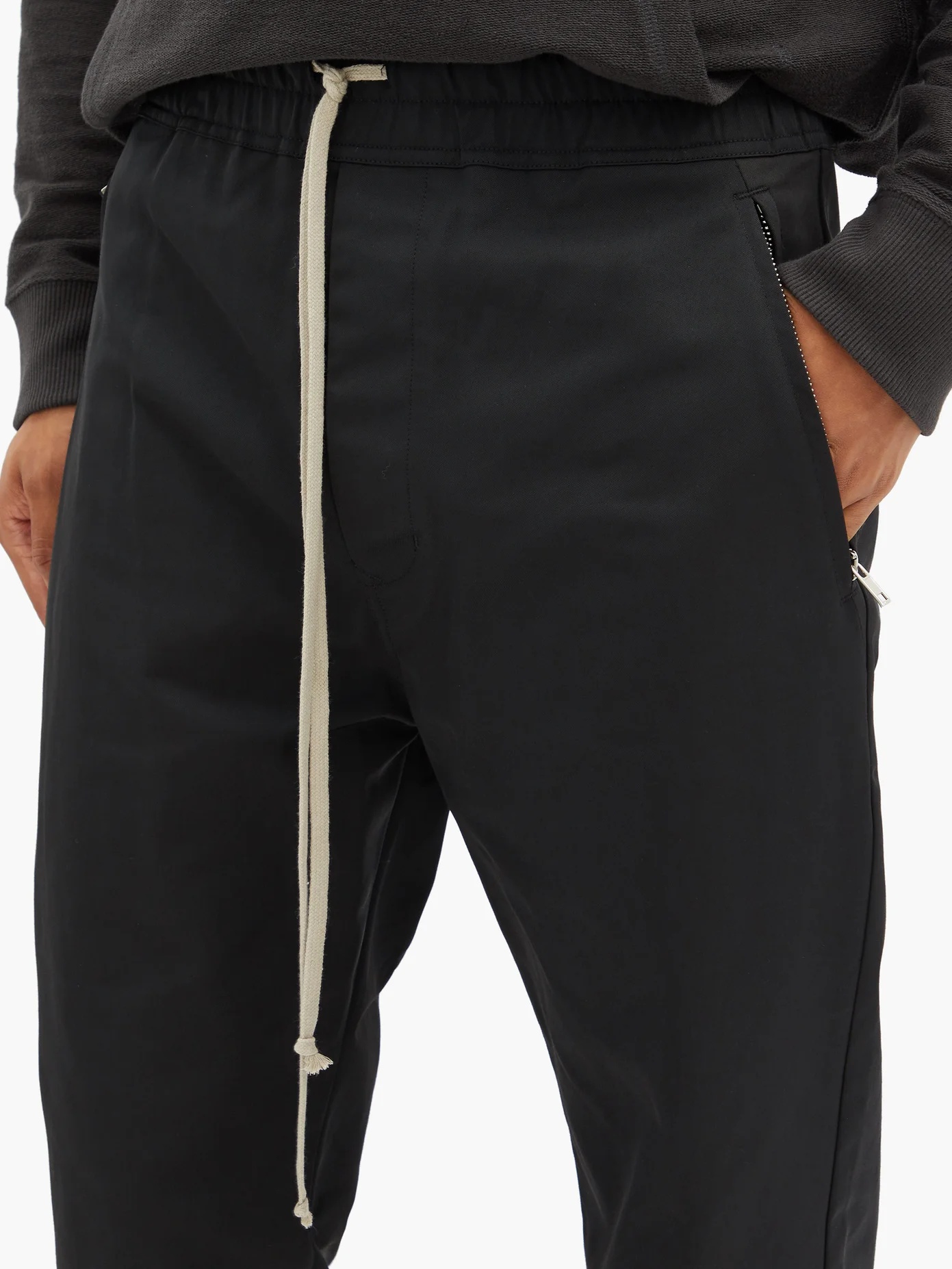 Tapered twill track pants - 3