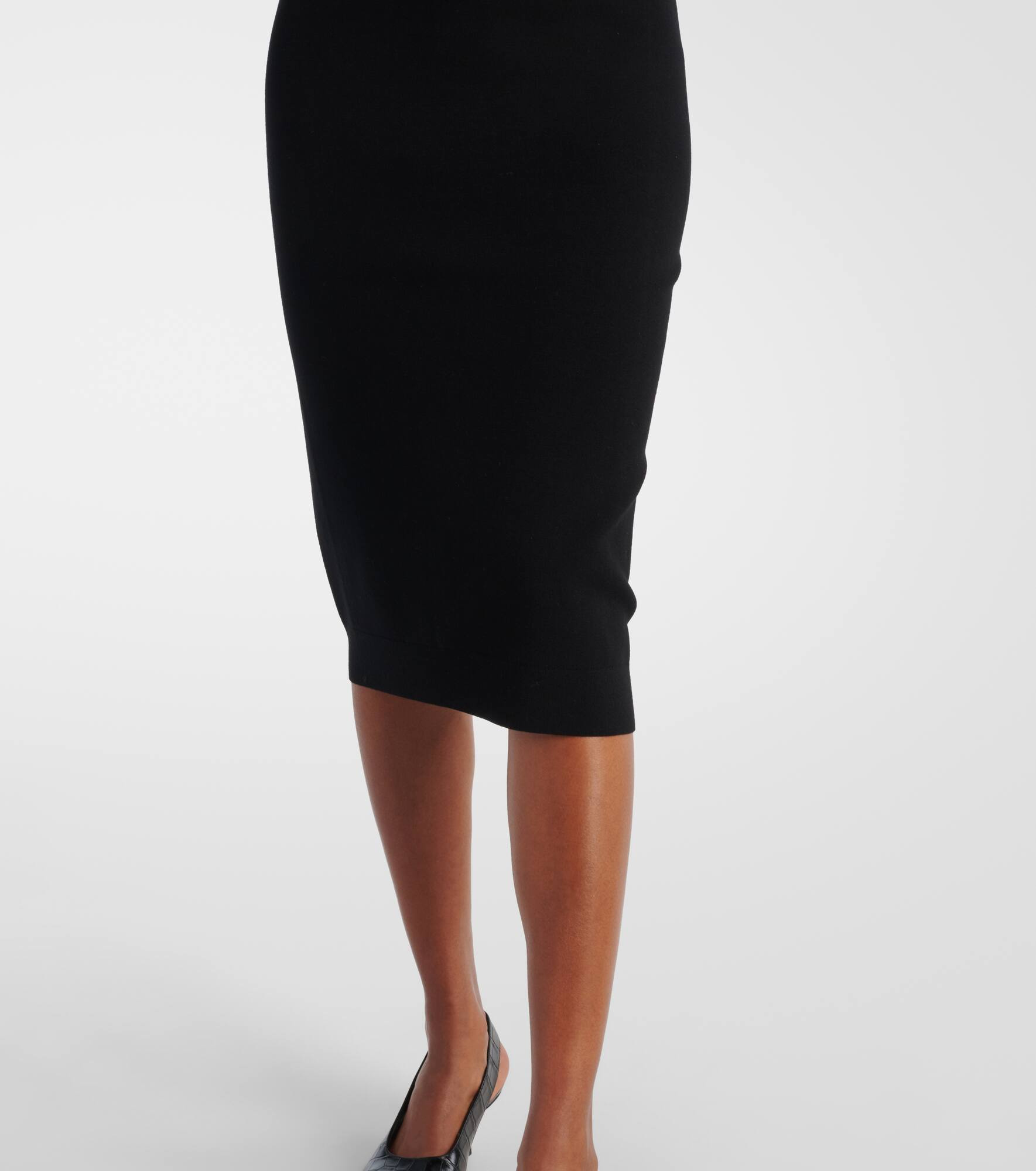 Teak knitted midi dress - 5