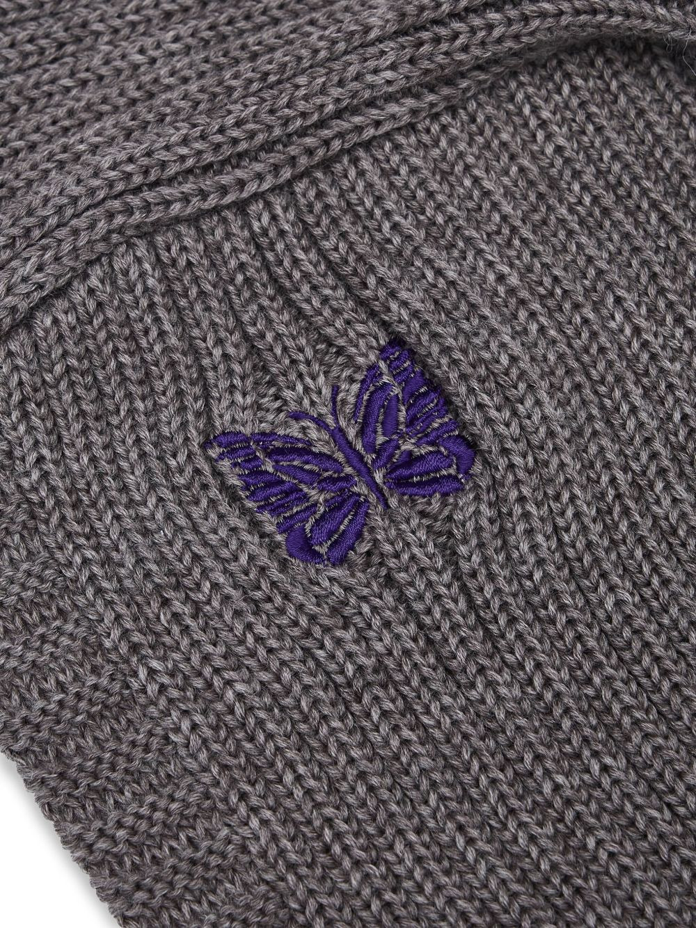 embroidered-butterfly balaclava - 5