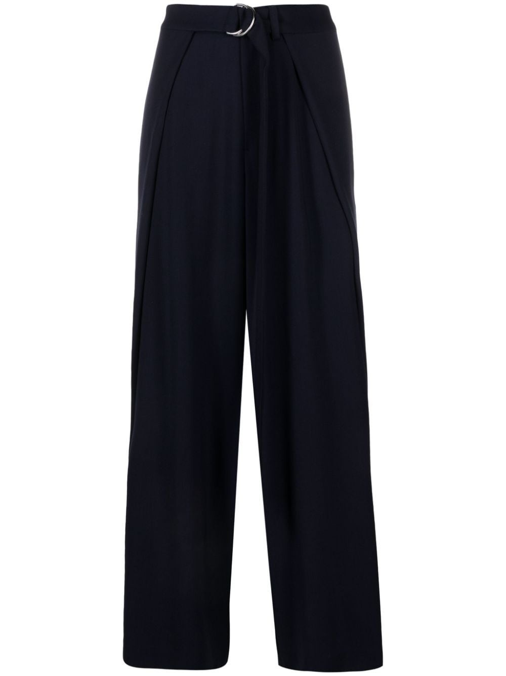 wide-leg layered-panels trousers - 1