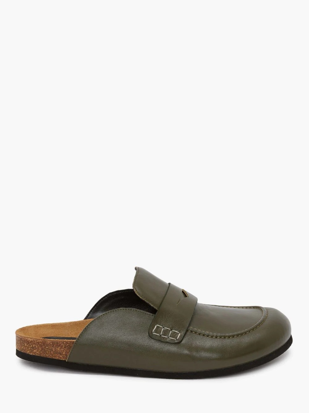 WOMEN'S LEATHER LOAFER MULES - 1