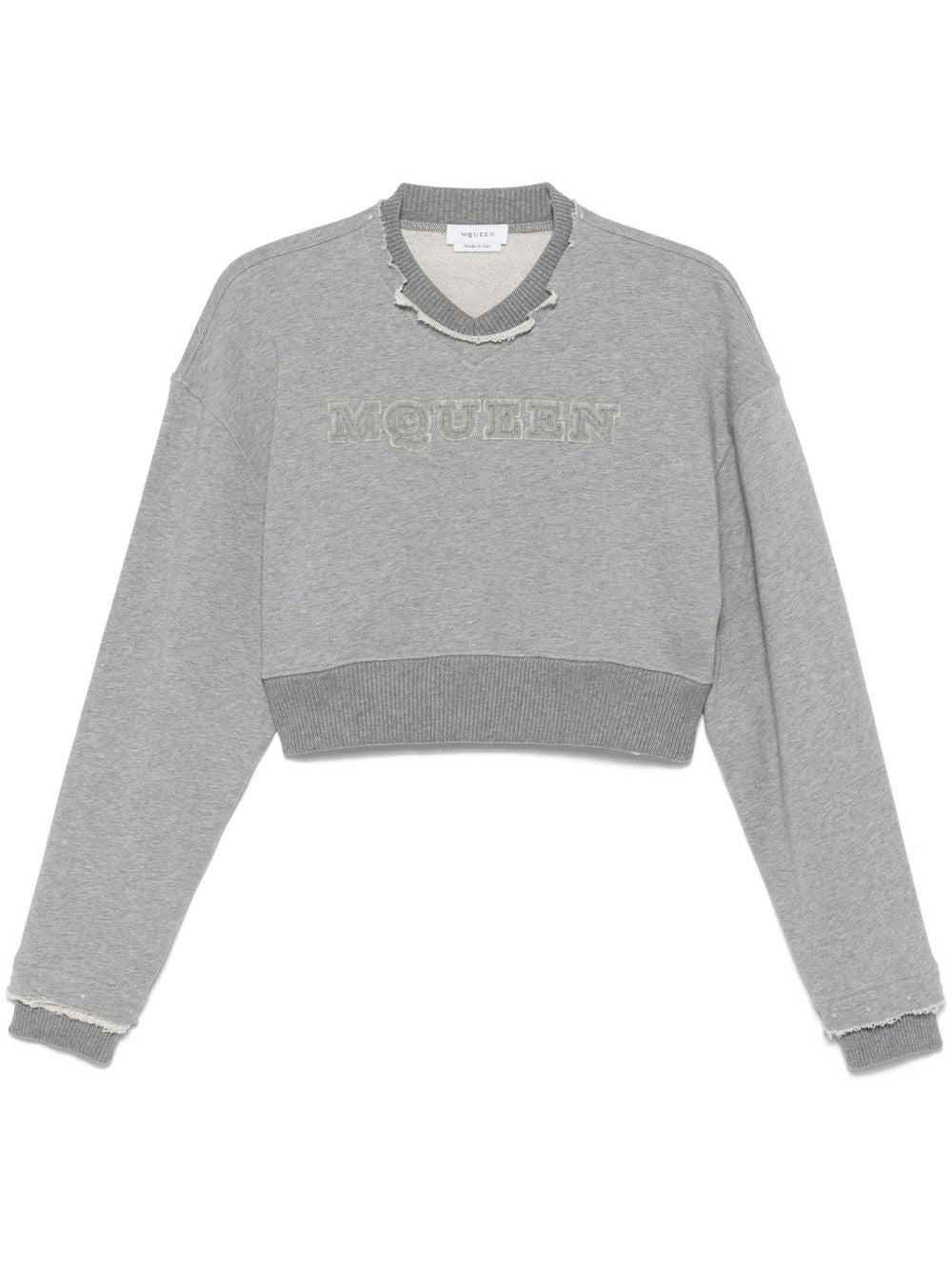 Alexander McQueen Cropped Sweatshirt - 1