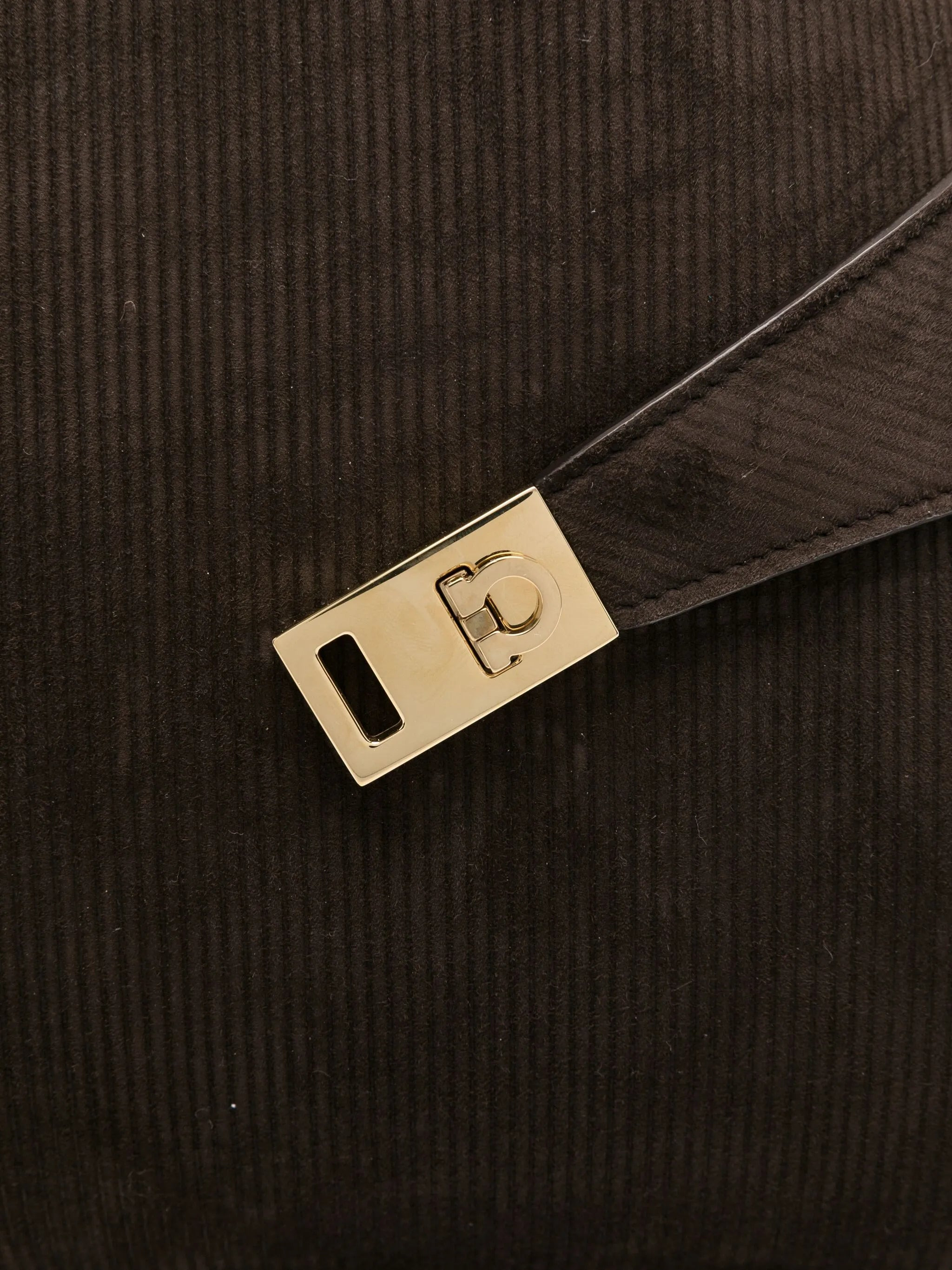 Ferragamo Corduroy Clasp Tote Bag - 2