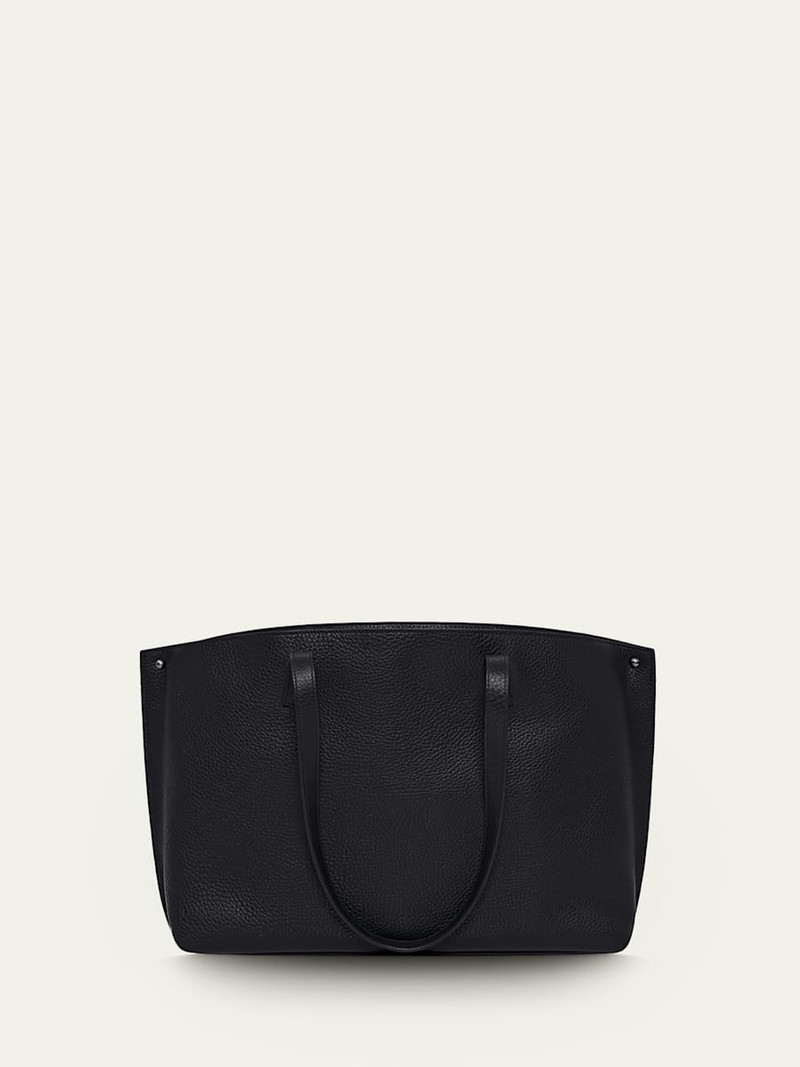 AKRIS Ai Small Leather Shoulder Tote Bag outlook