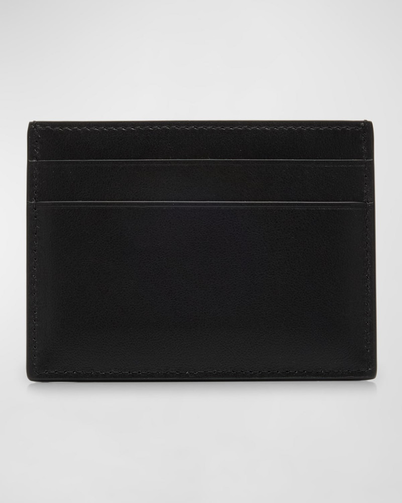 Men's Duty Free Embossed Logo Leather Card Holder 3