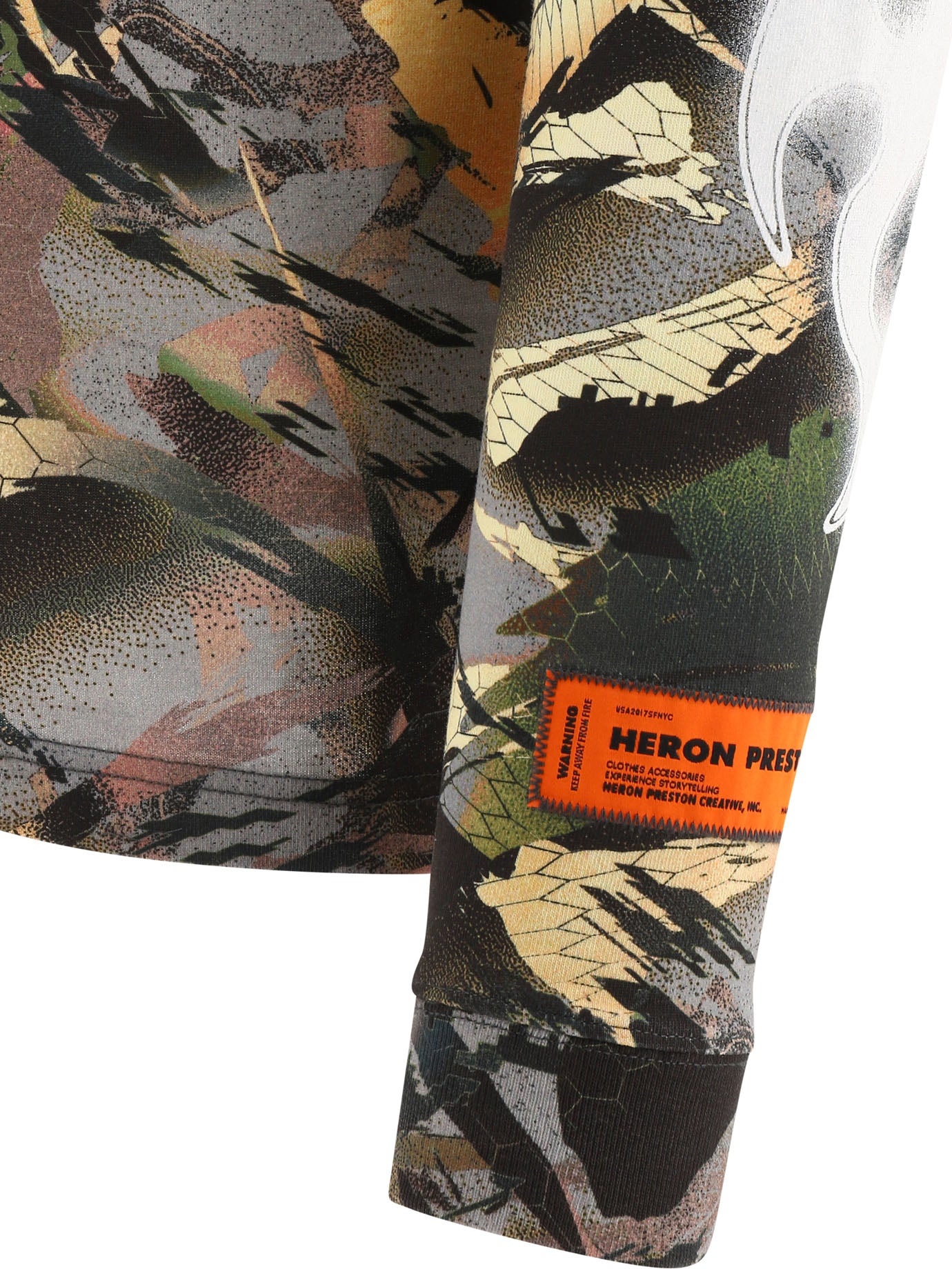 Heron Preston "camo Flaming" T-shirt - 4