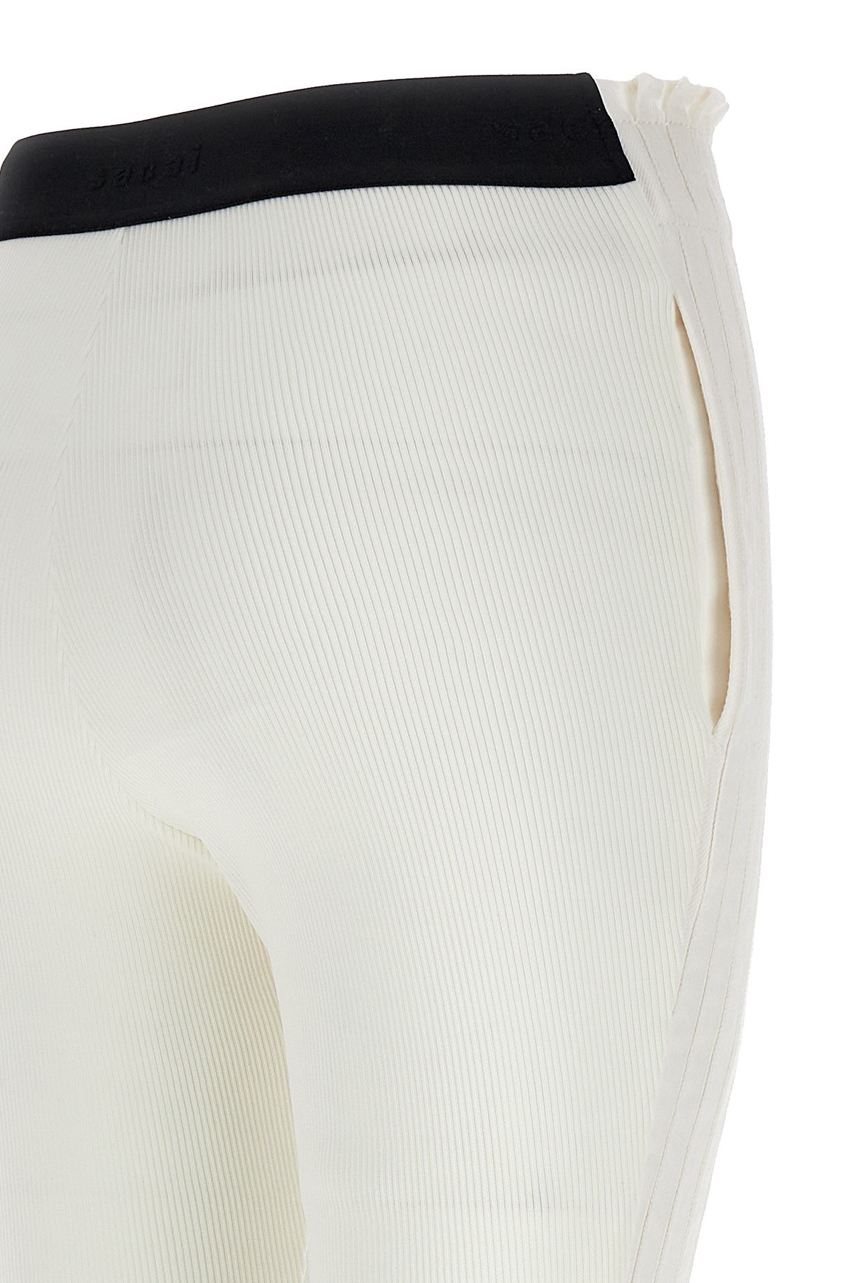 Pleated flared-leg mid-rise cotton trousers - 7