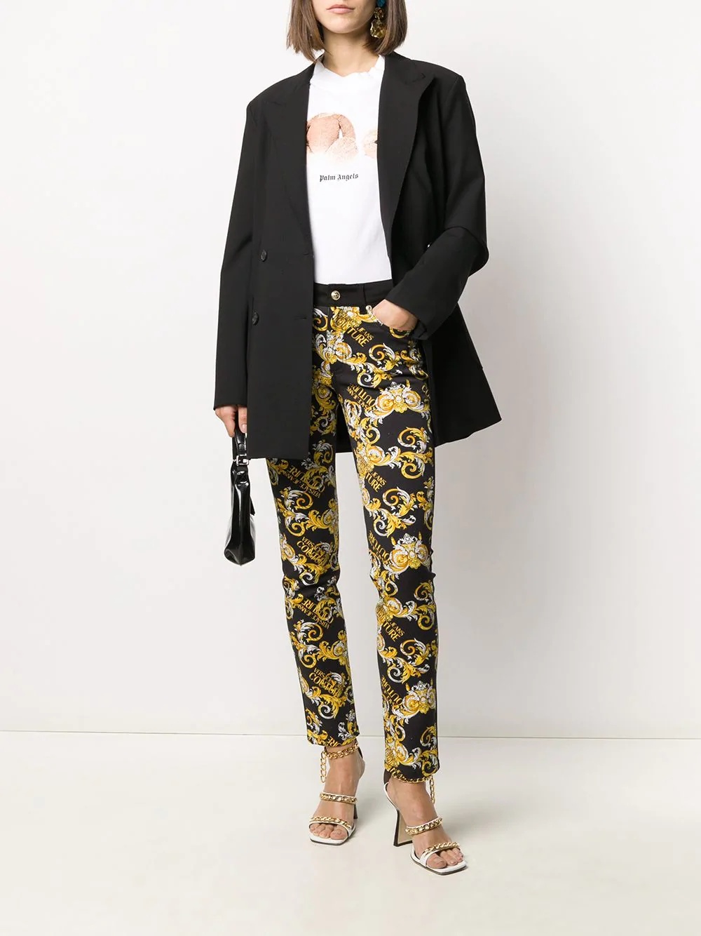 logo-print skinny jeans - 2