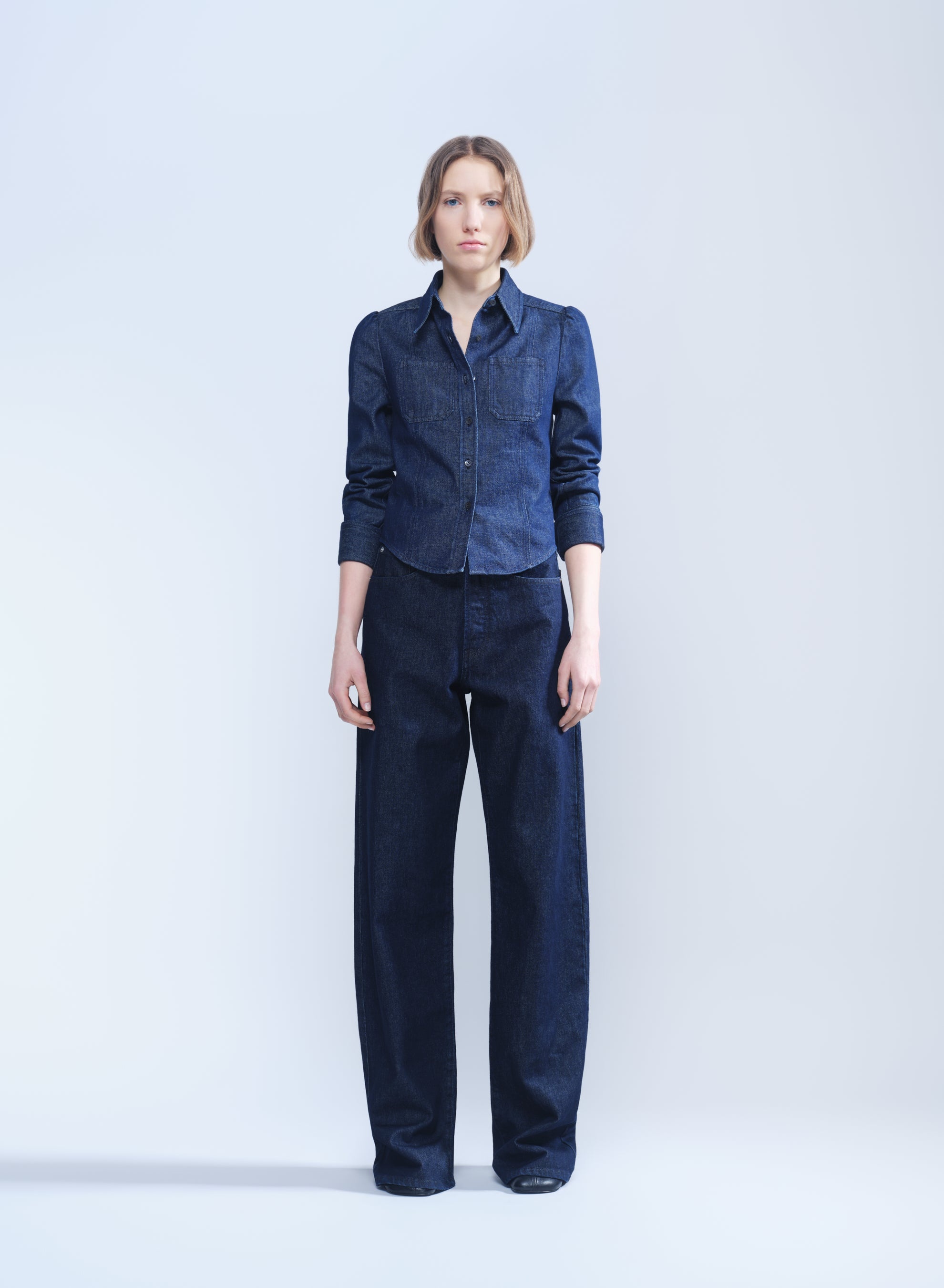 WIDE DENIM PANTS - 2