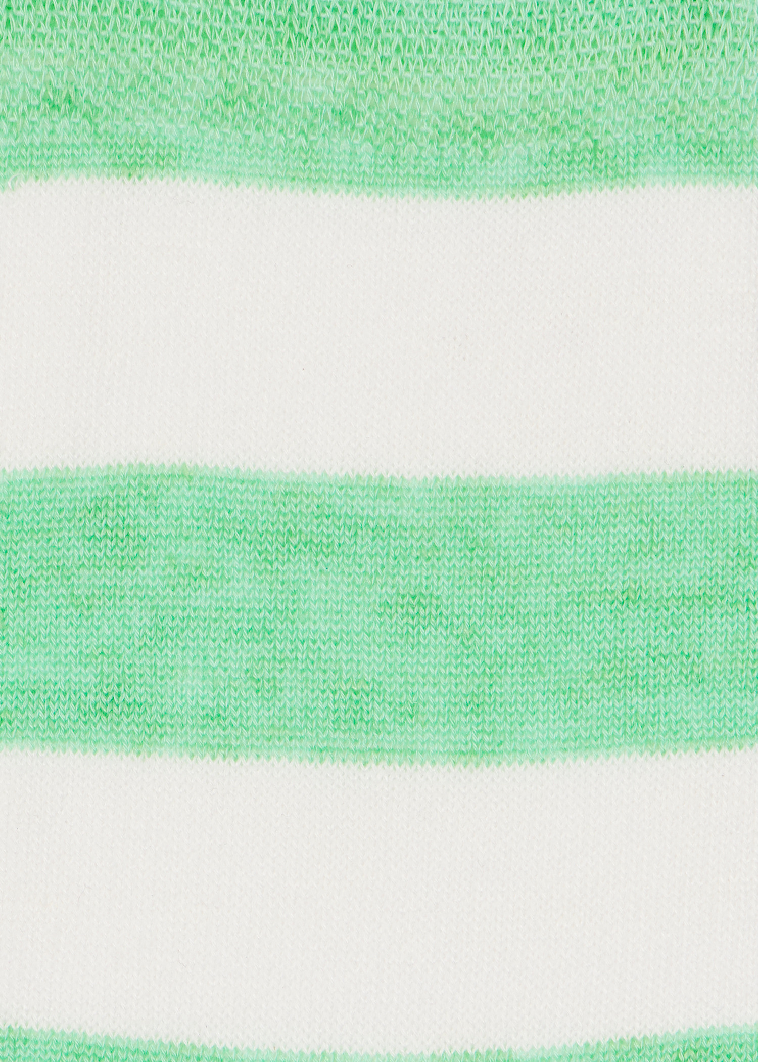 Women's Green and White Stripe Socks - 3
