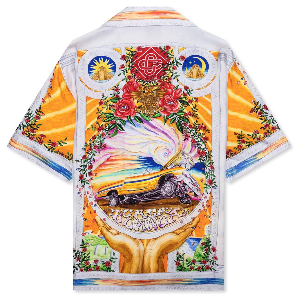 SHORT SLEEVE CUBAN COLLAR SHIRT - A TOURNADE DE ROSE - 2