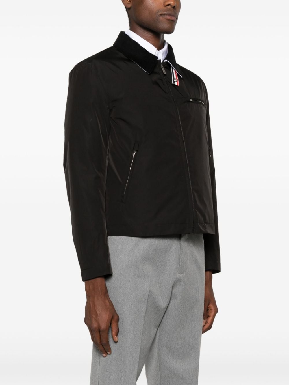 zip-up padded jacket - 3