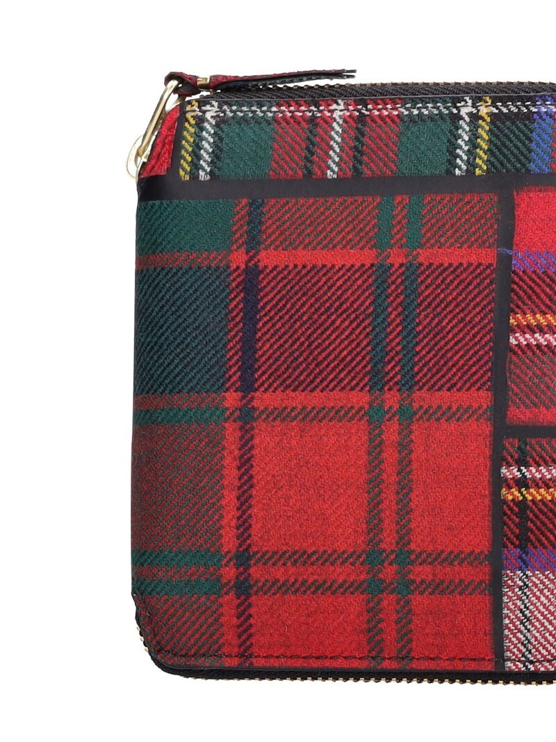 TARTAN PATCHWORK ZIP-AROUND WOOL WALLET - 2