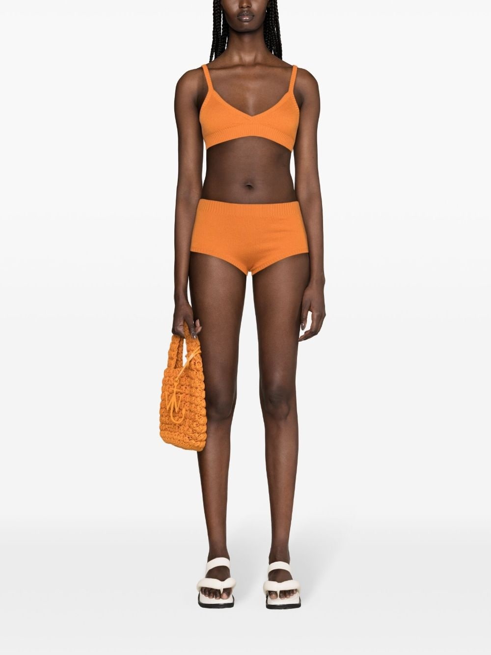 Finest high-waist ribbed shorts - 2