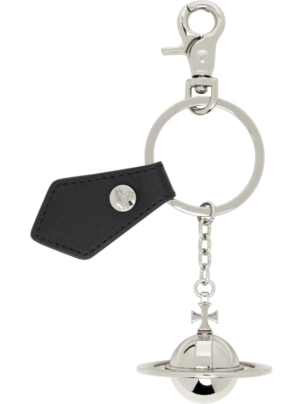 Silver 3D Orb Keychain - 1