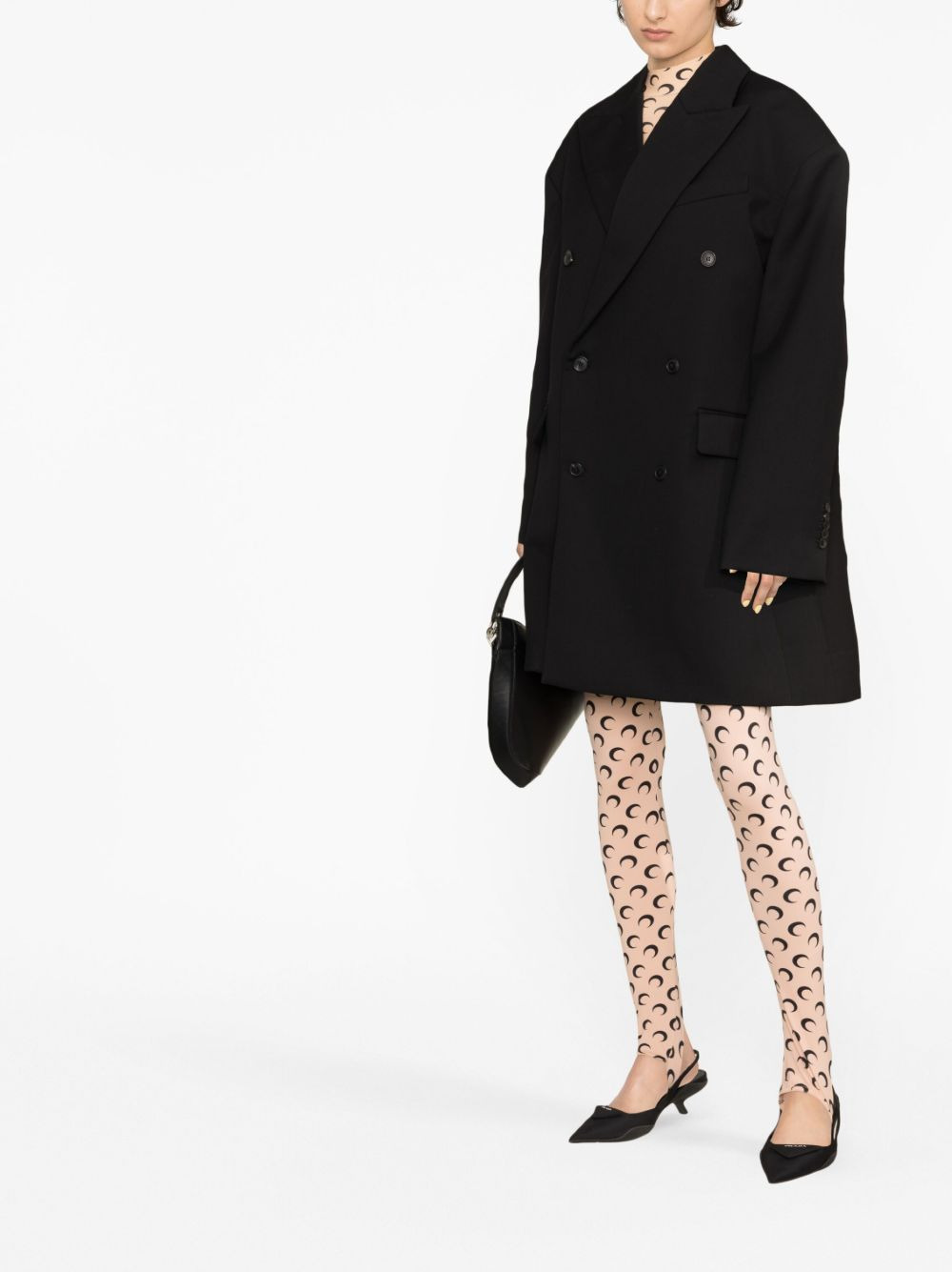 Oversized double-breasted wool coat - 2