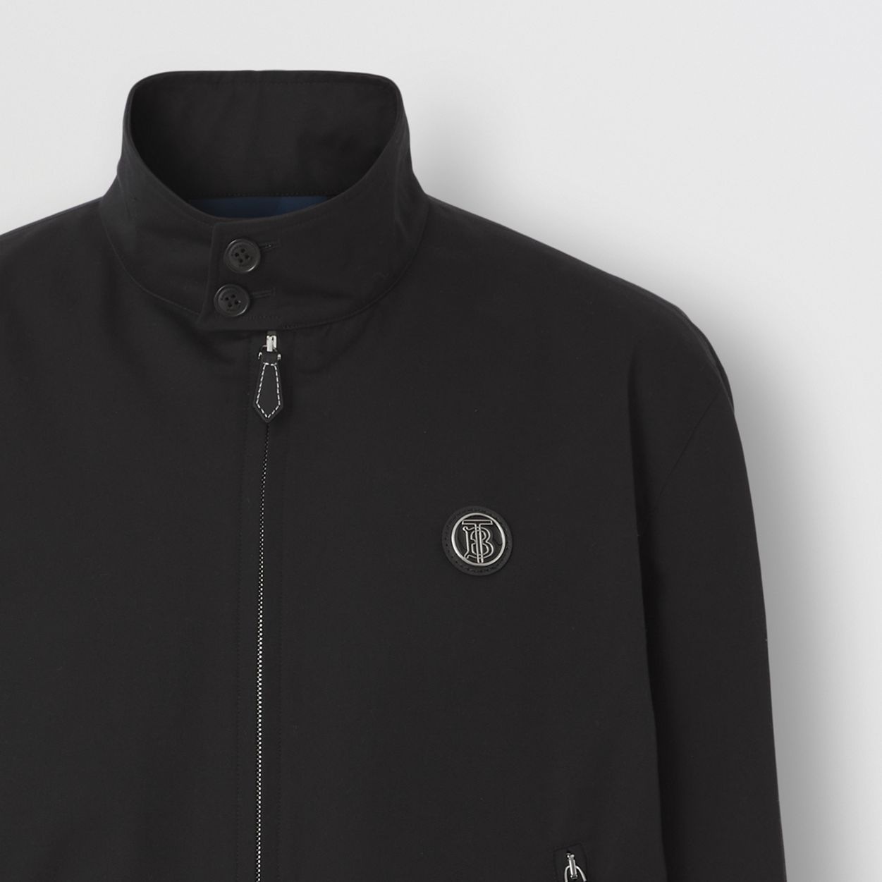 Monogram Motif Cotton Gabardine Harrington Jacket - 7