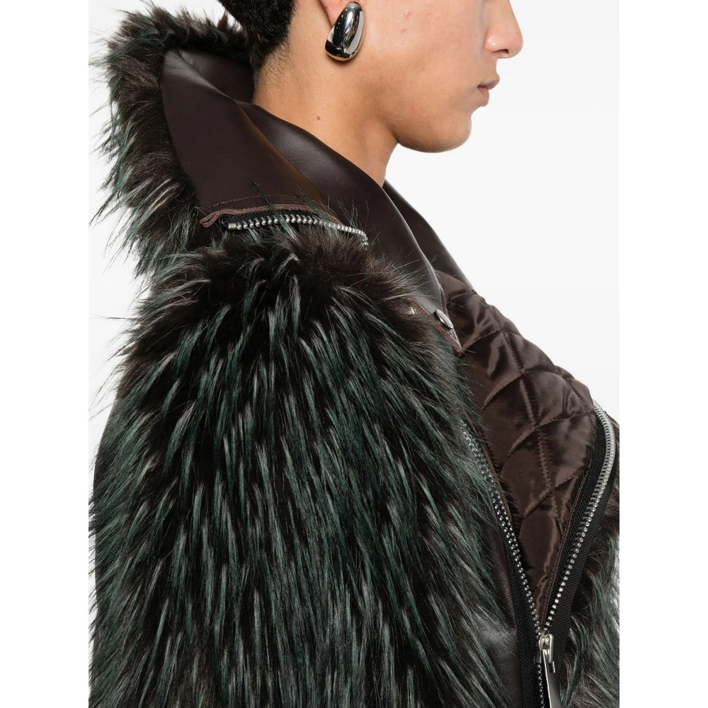 Sacai Brown Jackets - Leather Jackets Women - 4
