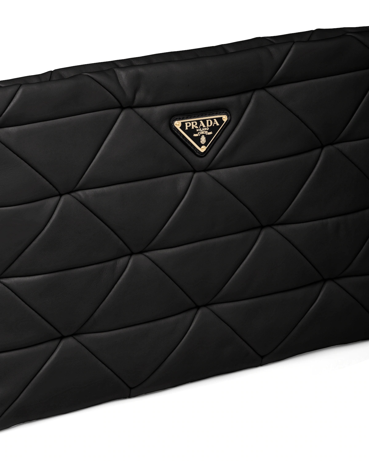Prada System nappa  leather patchwork clutch - 6