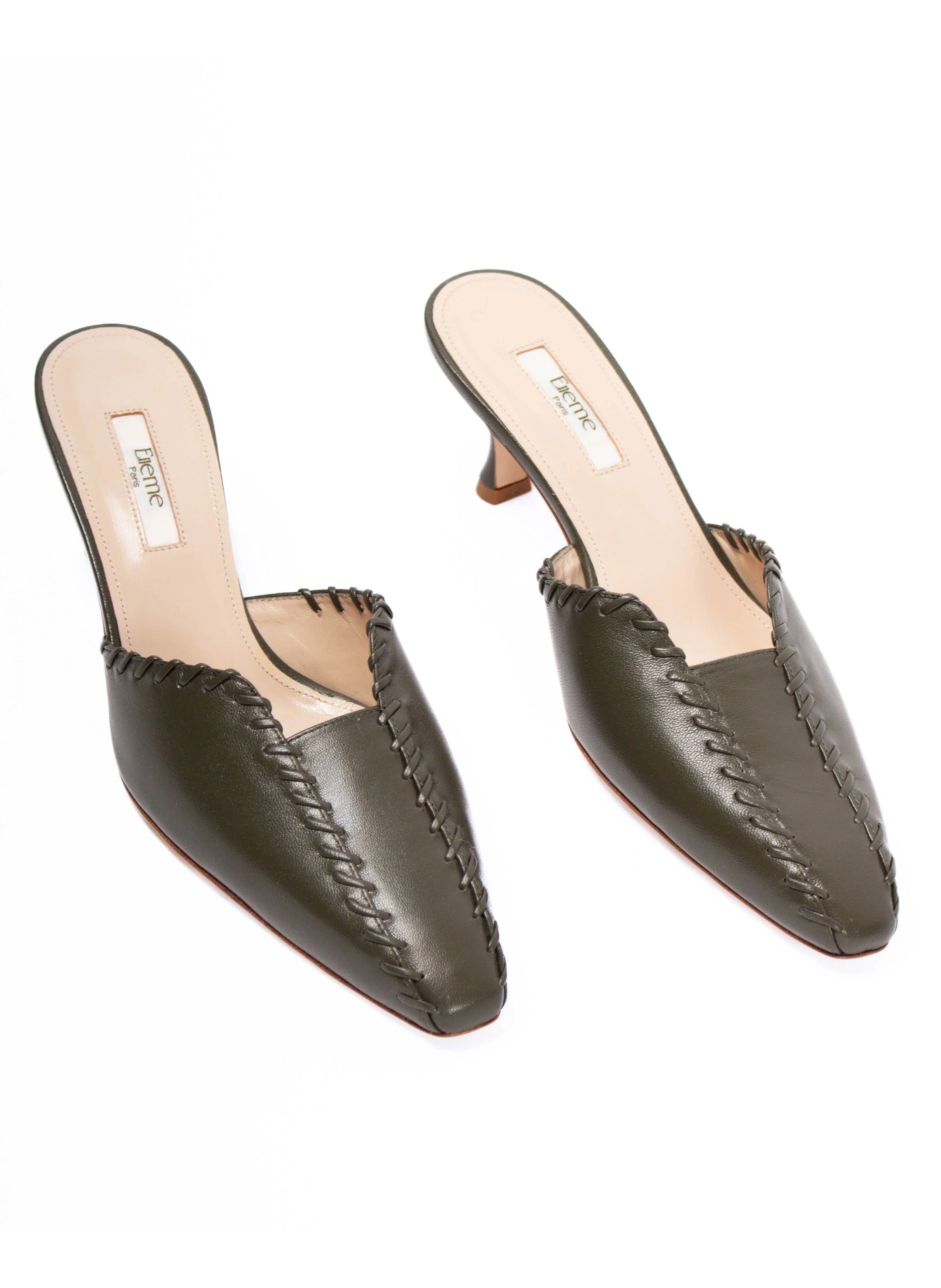 Mules Stitch Khaki - 2