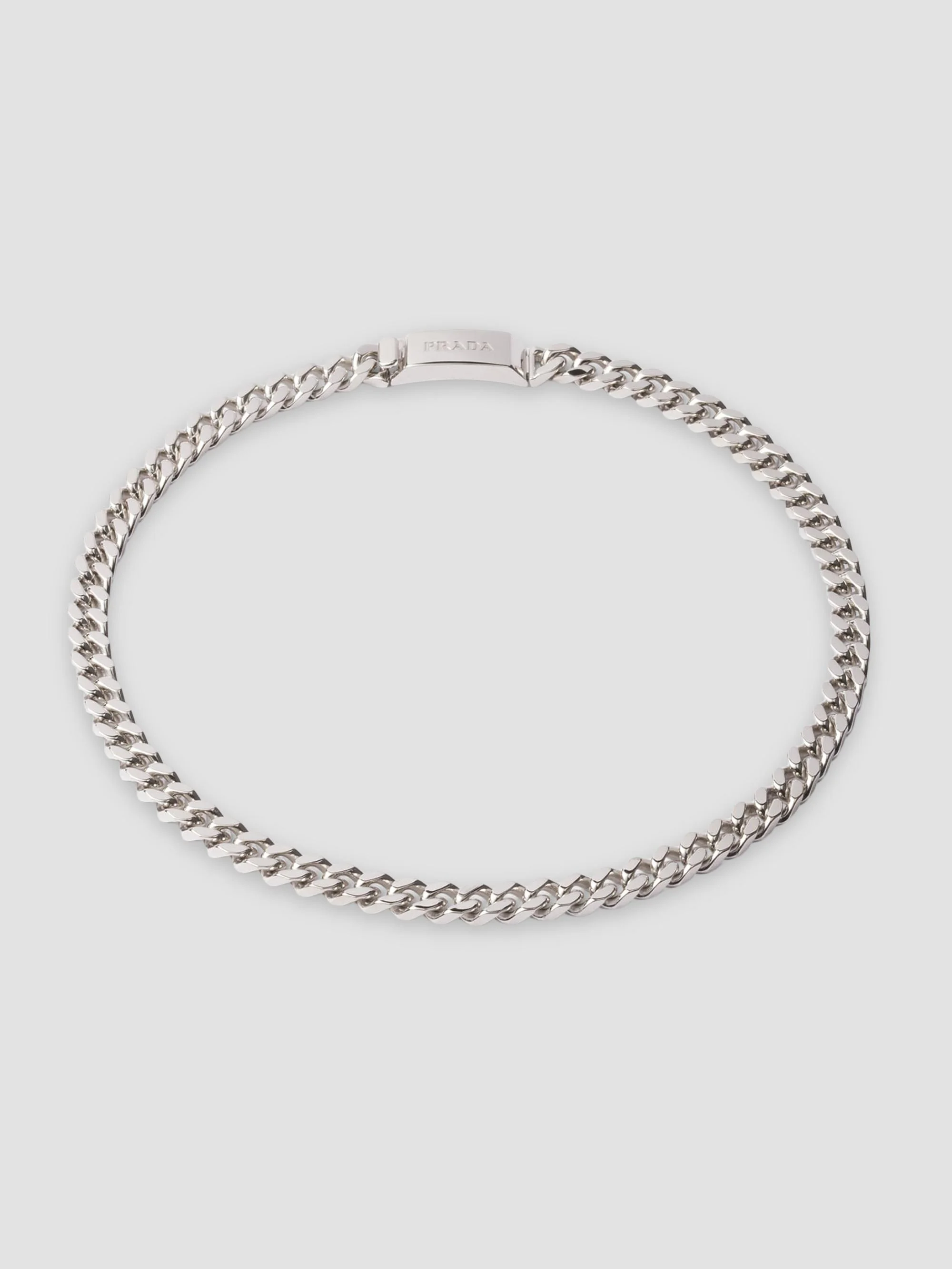 Men's Silver Chain Necklace - Silver - 1