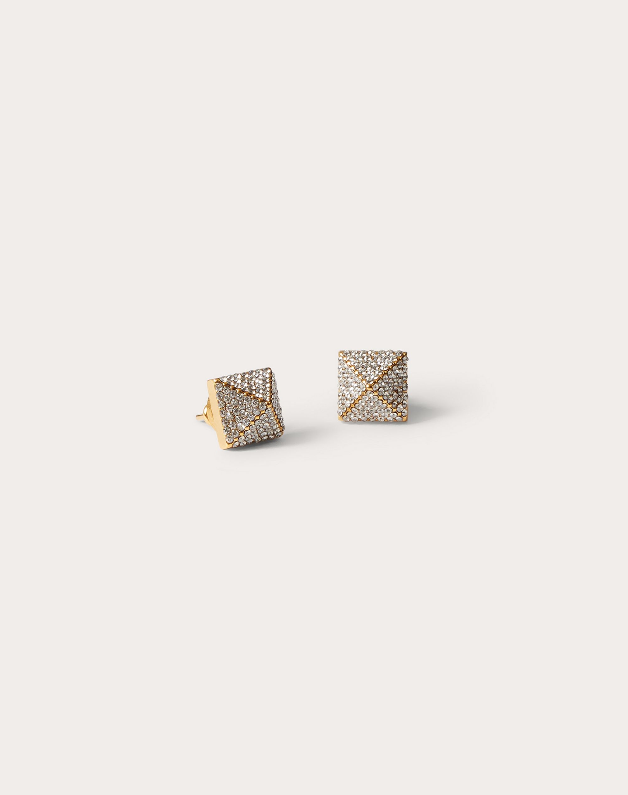 Rockstud Metal and Swarovski® Crystal Earrings - 1