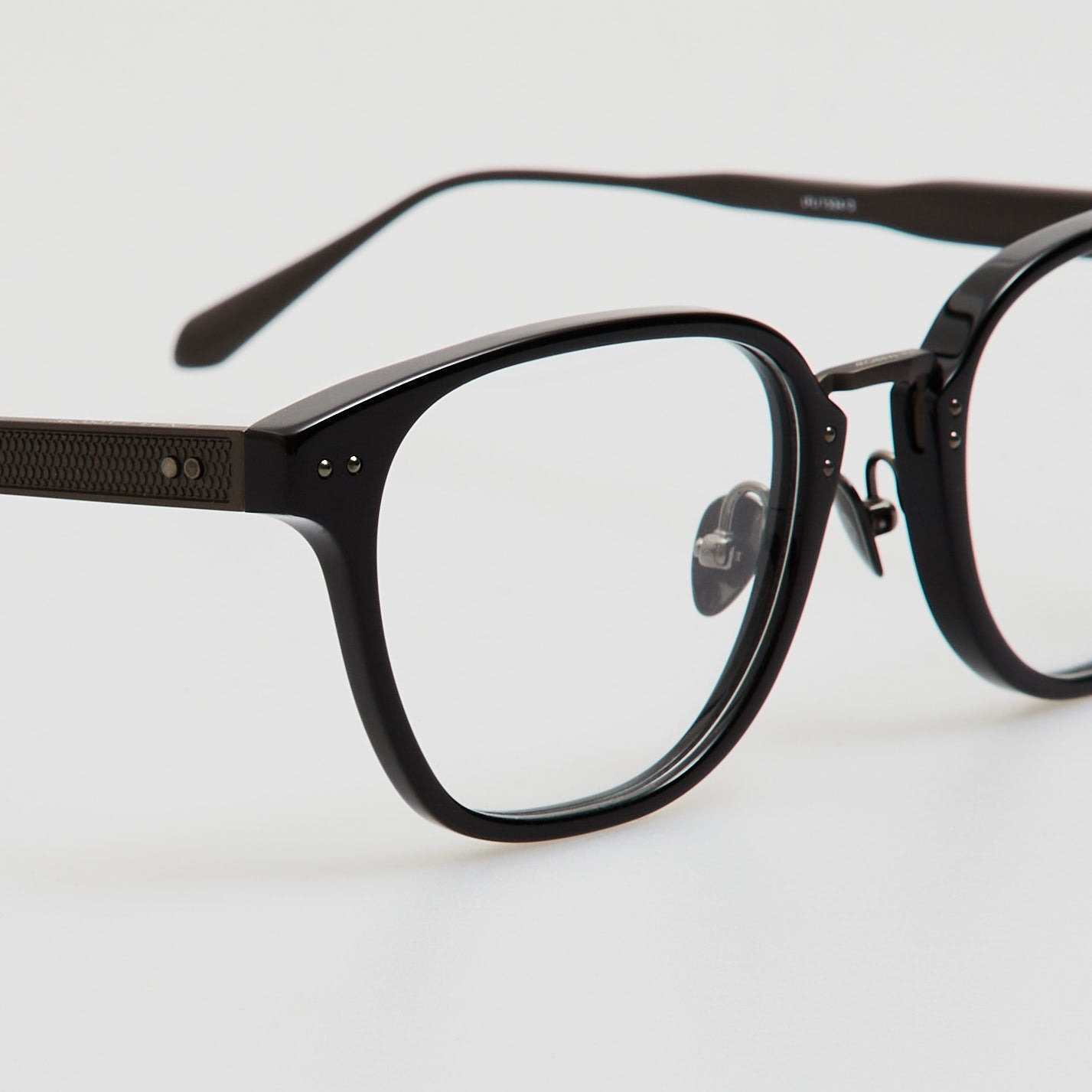 Jeffrey Optical Frame in Black and Matt Nickel - 4